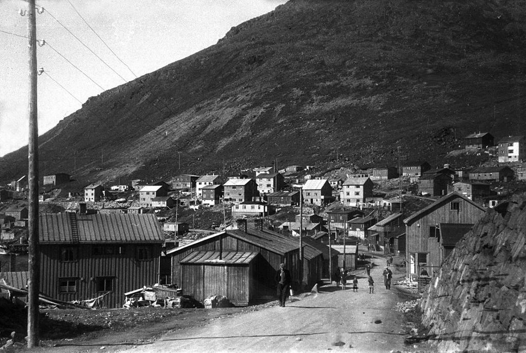 Boliger i Honningsvåg 1948. Foto.
