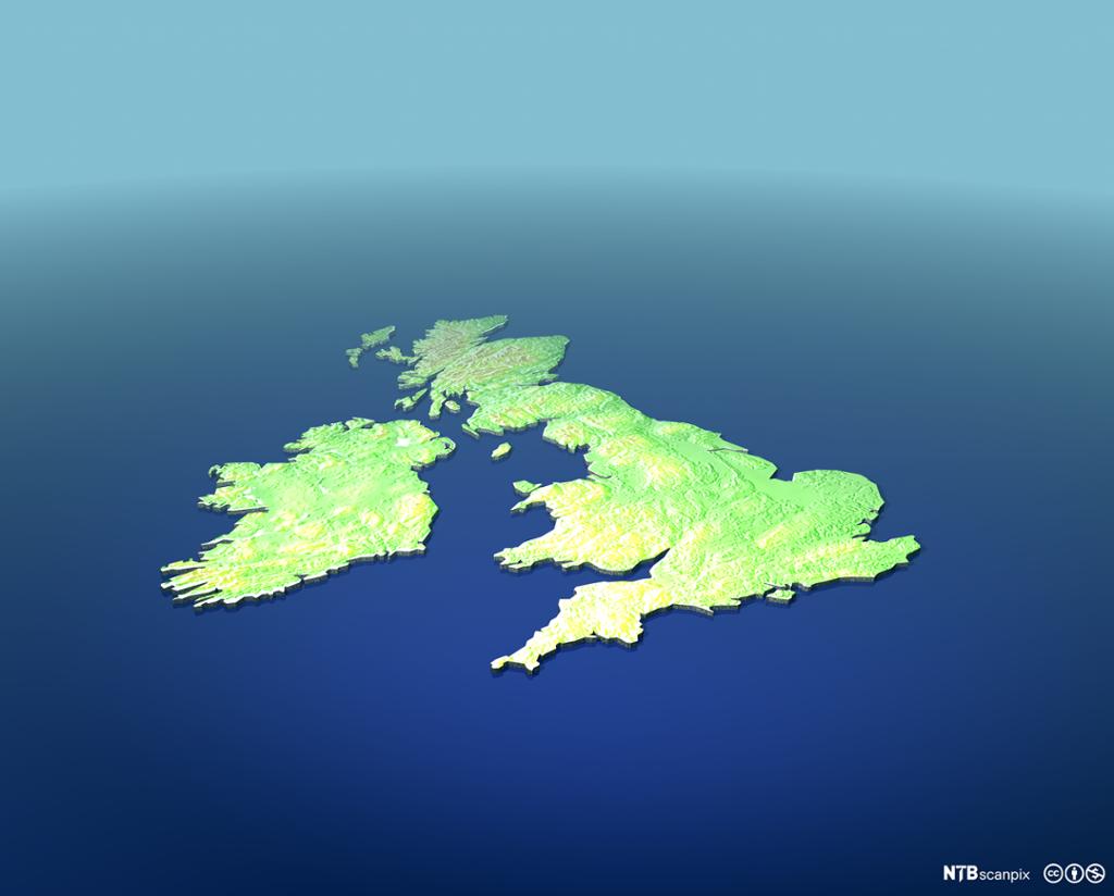 Map of UK and Ireland