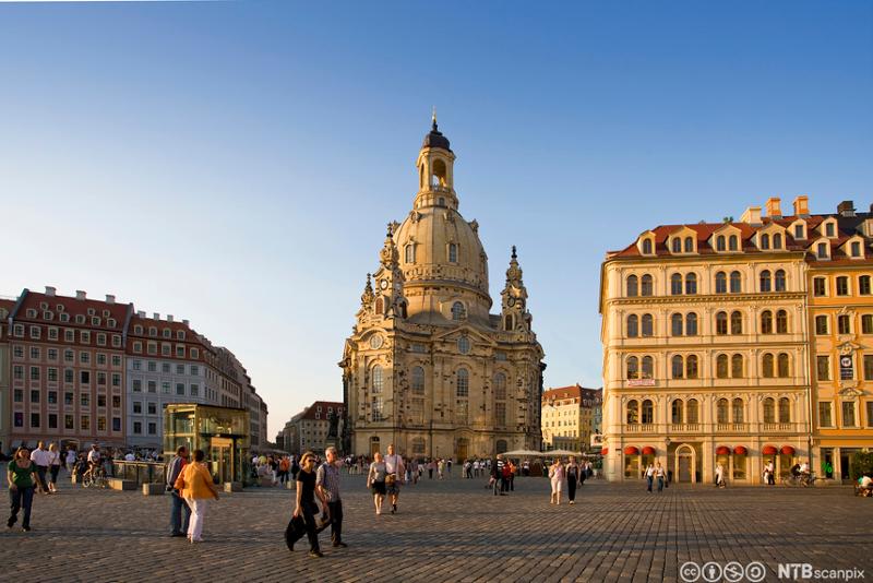 Vår Frue kirke i Dresden. Foto.