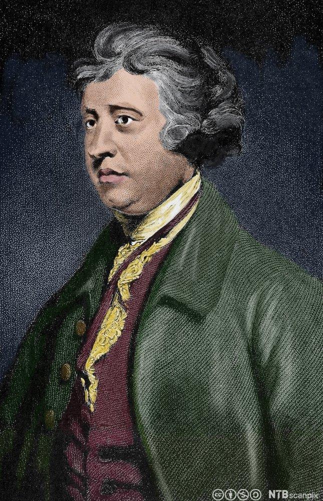 Portrett av den irske forfatteren og politikeren Edmund Burke (1729-1797). Maleri.