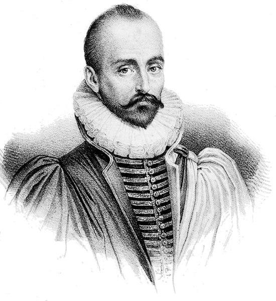 Portrett av Michel de Montaigne. Måleri.