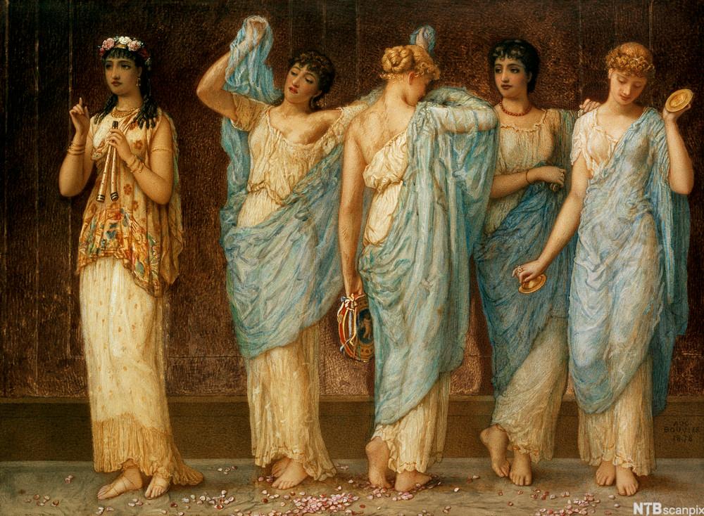 Ready for the Dance av Augustus Jules Bouvier. Maleri.