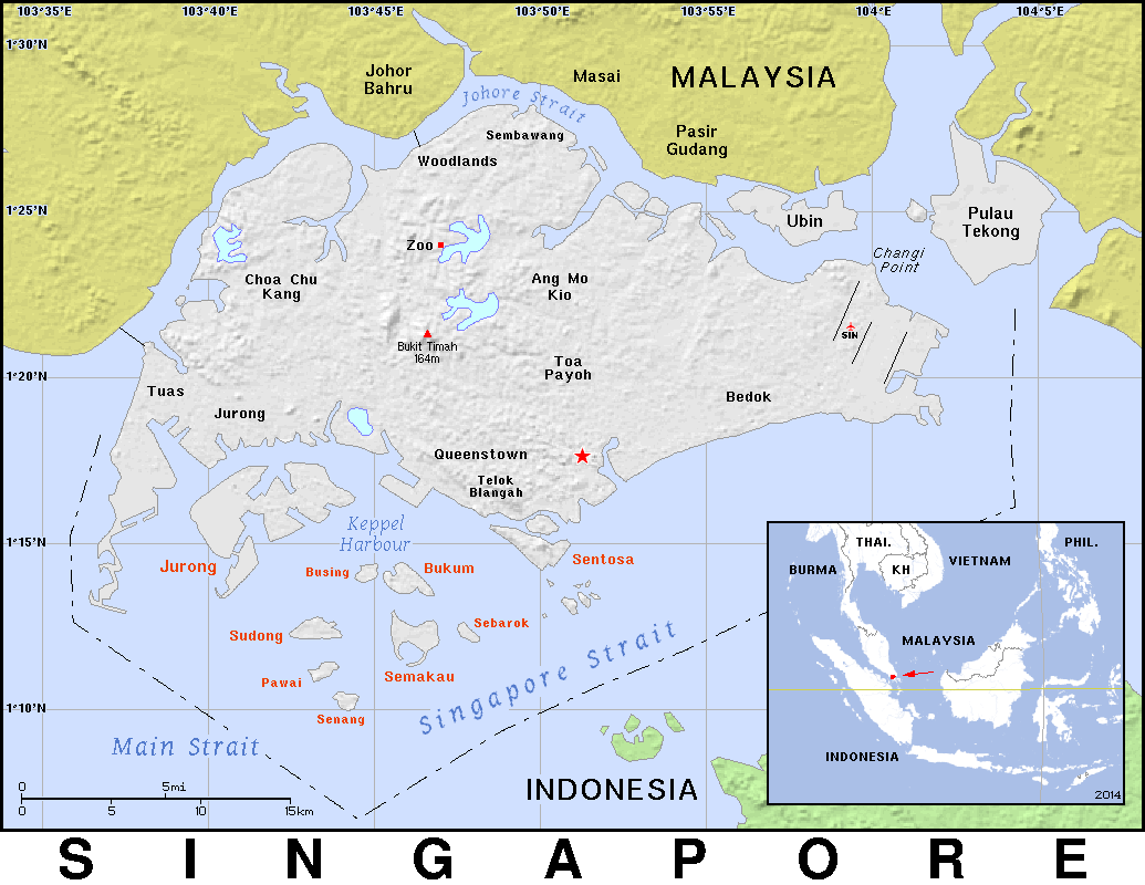 Map of Singapore