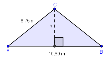 Rettvinklet trekant. Illustrasjon.