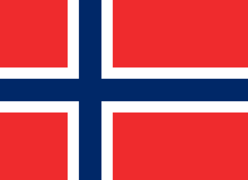 Det norske flagget. Illustrasjon. 