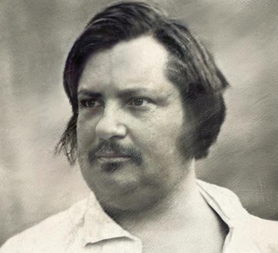Portrettfoto av Honoré de Balzac. Foto.
