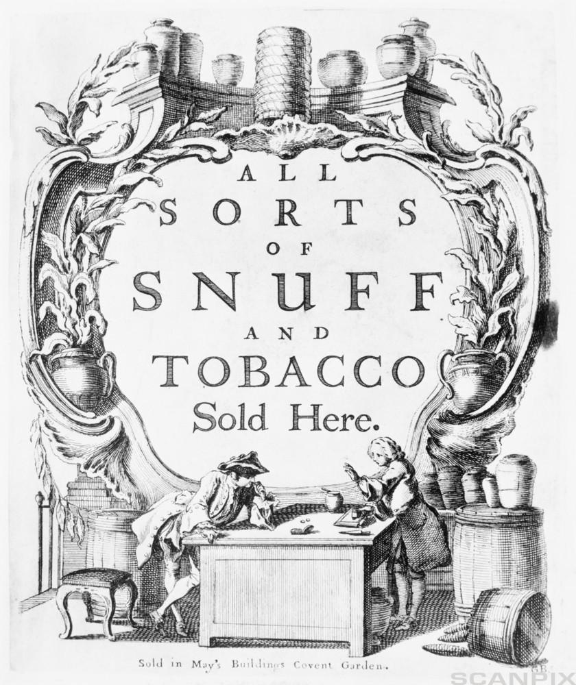 Tobacco Advertisement from the 17th century