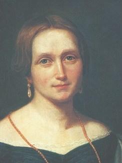 Portrett av Camilla Collett. Maleri.