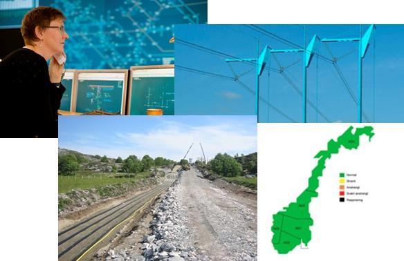 Distribusjon av strøm i Norge.