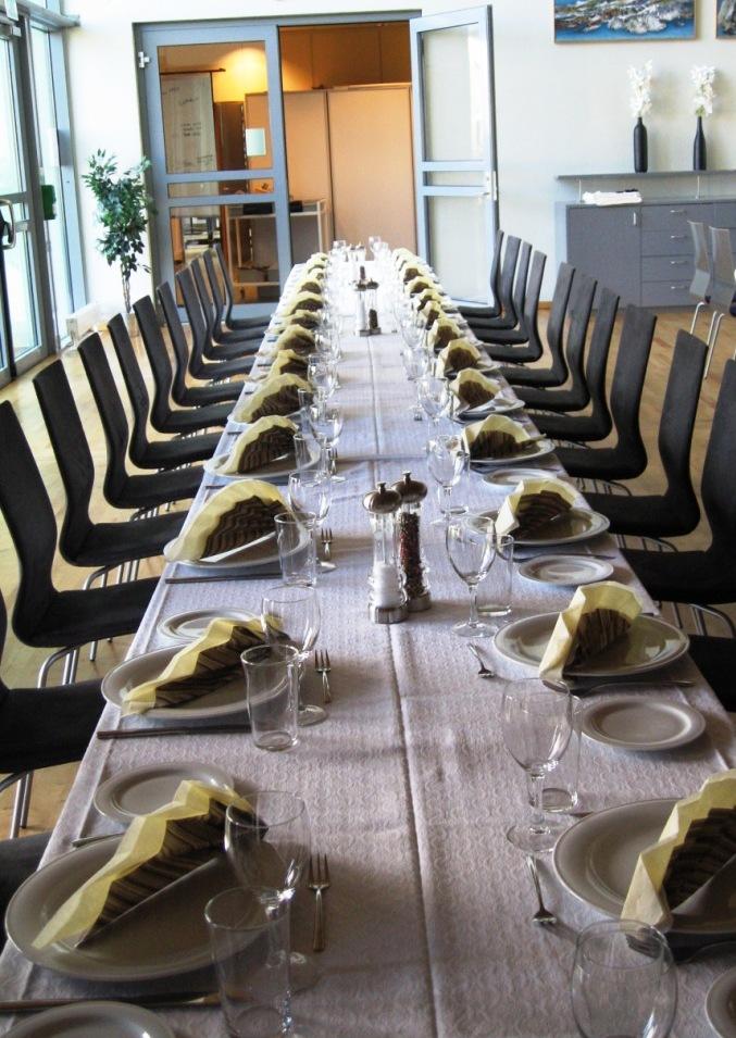 Langbord. Foto.
