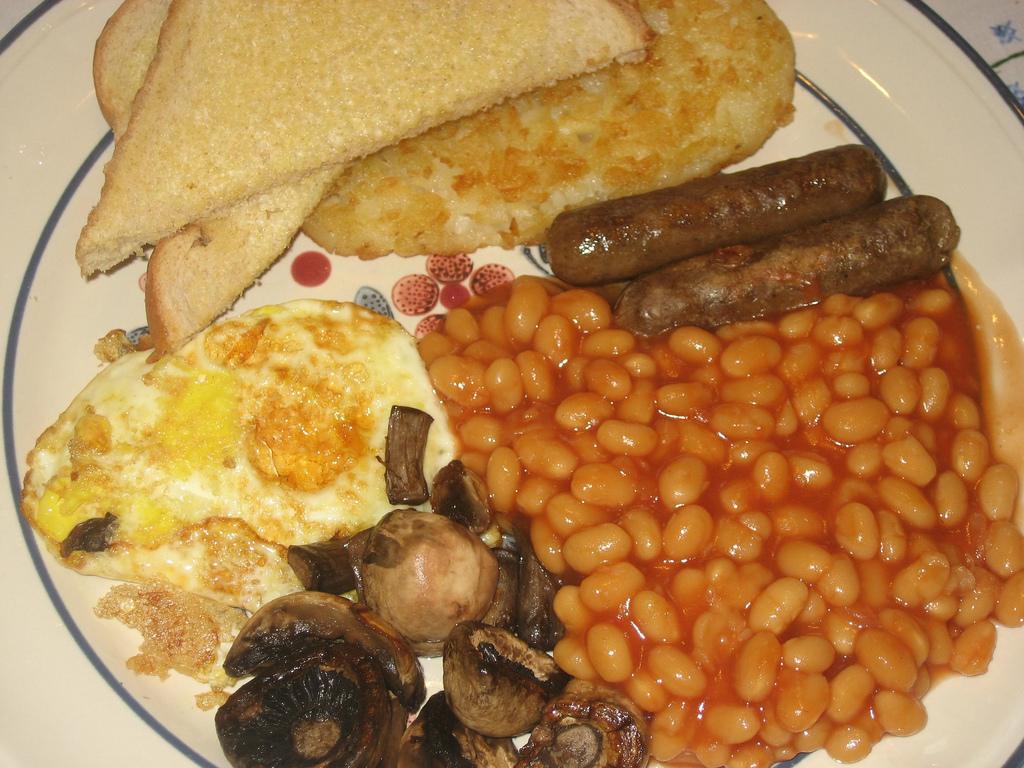 An English Breakfast. Photo.