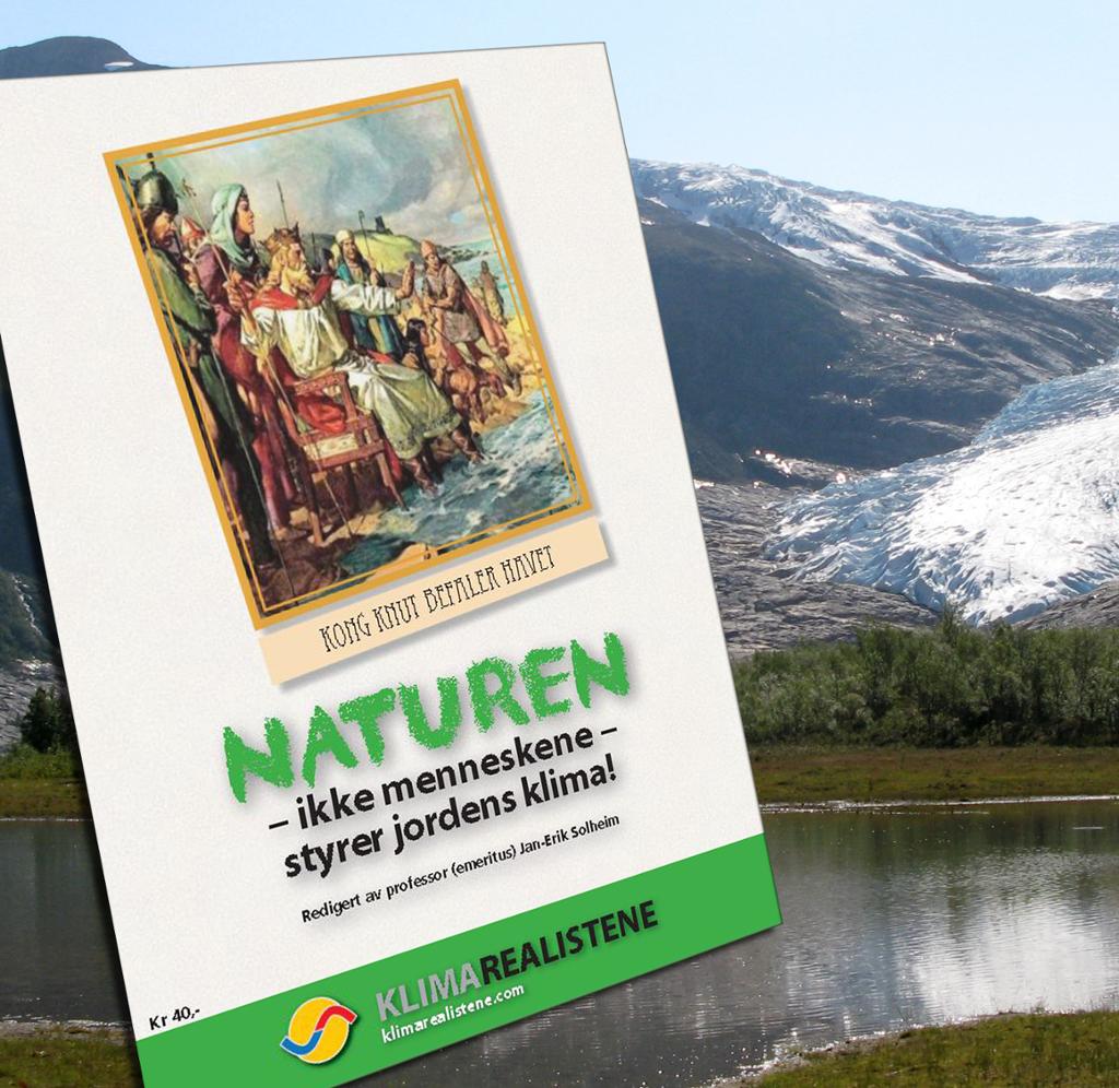Bilde av heftet fra Klimarealistene. Foto.