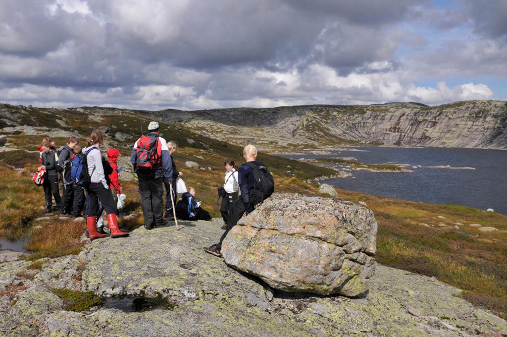På ekskursjon i fjellet. Foto