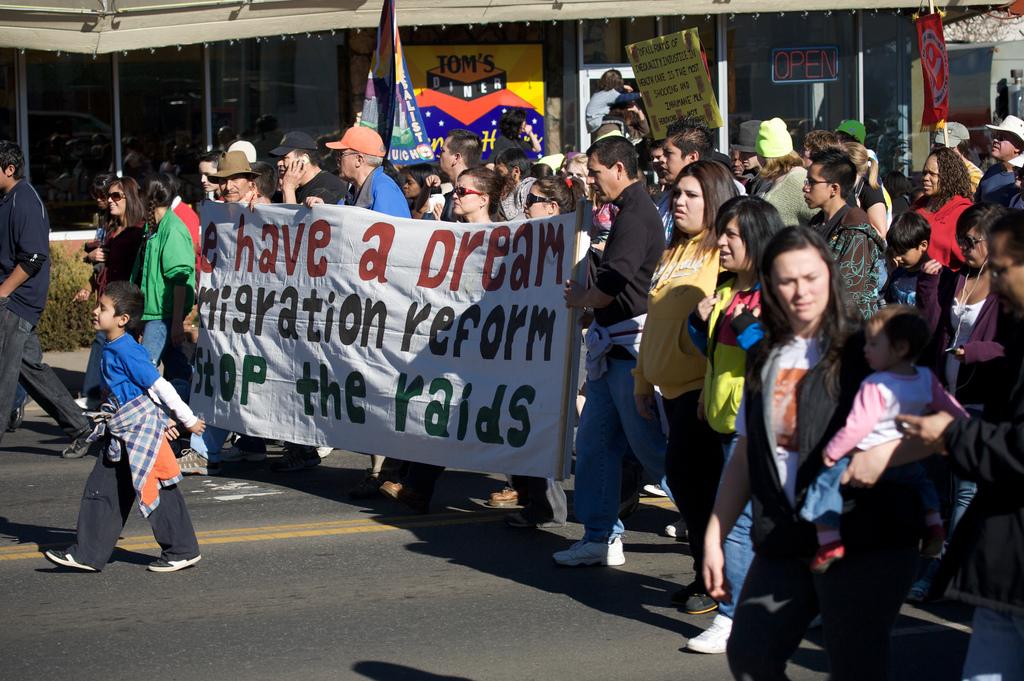 people celebrate Martin Luther King Day.photo.