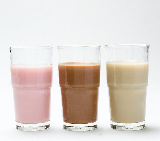 Smaksatt melk. Foto.