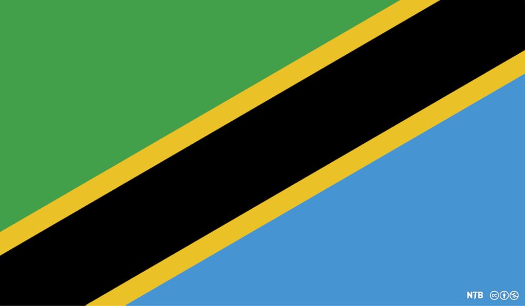 The flag of Tanzania. 