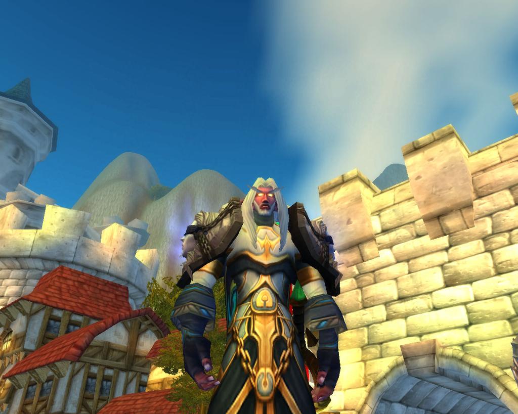 En avatar i dataspillet World of Warcraft. Skjermdump.