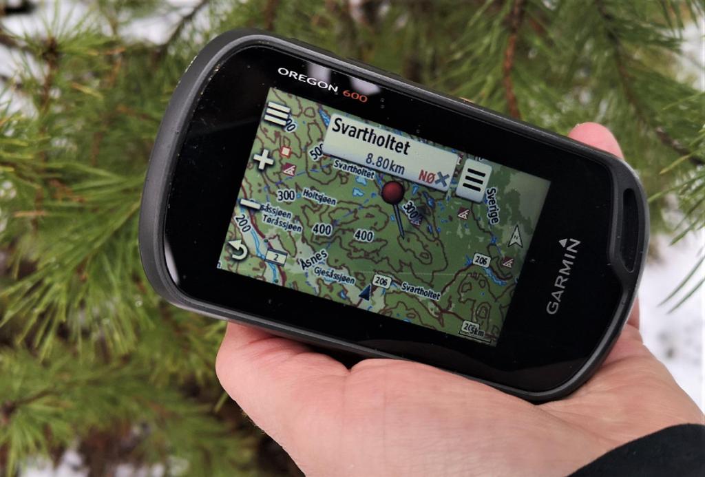 Handhalden GPS. Foto.