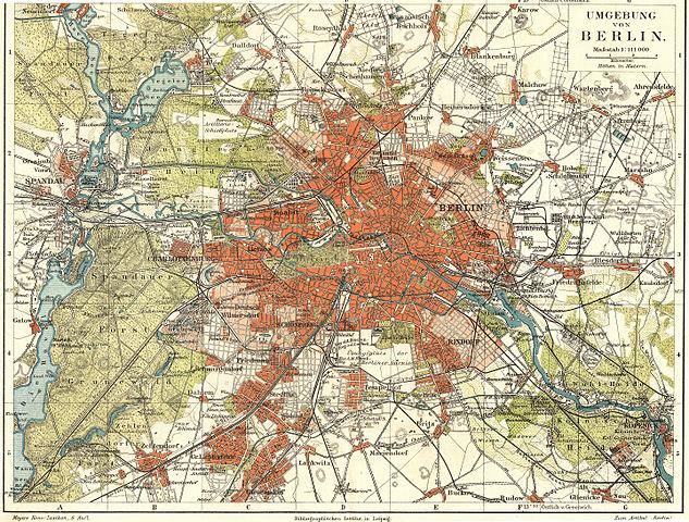 Kart over Berlin i 1905.