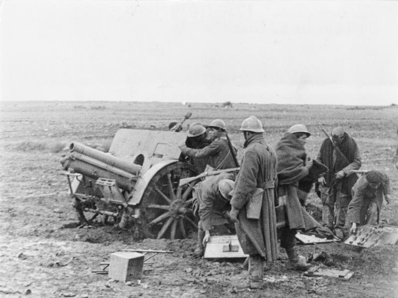 republikanske tropper ved Guadalajara under den spanske borgerkrigen, 1937. Foto.