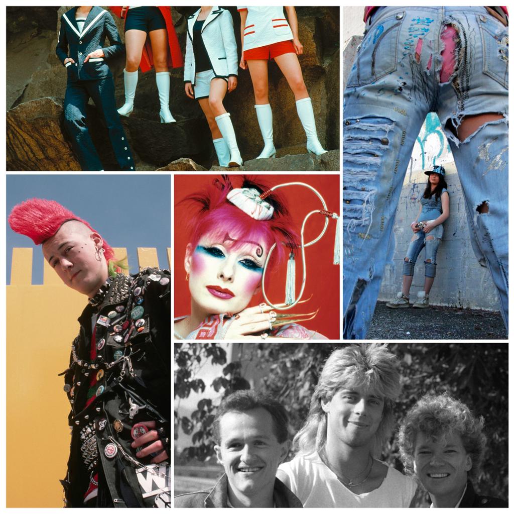 Hår og mote collage - postmodernismen