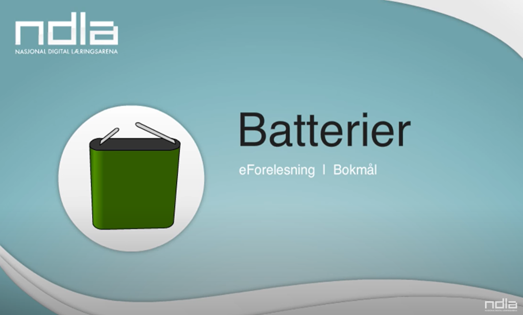 Oppstartsbilde til e-forelesning om batterier. Foto.