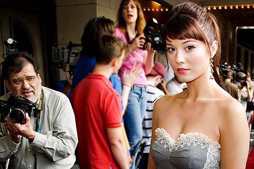 Mary Elizabeth Winstead on the red carpet at the Grindhouse Premier in Austin, Texas.