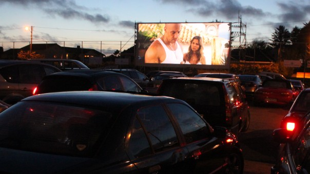 Drive in kino. Foto.
