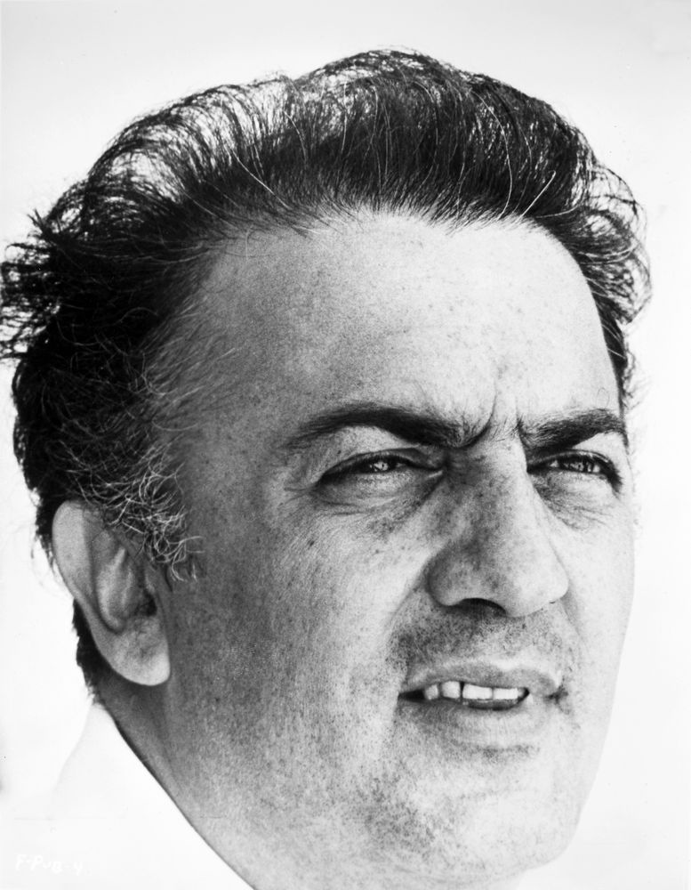 Portrett av Federico Fellini i 1963