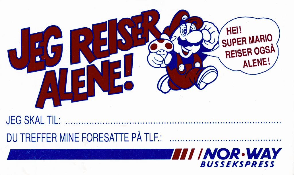 Eg reiser aleine!