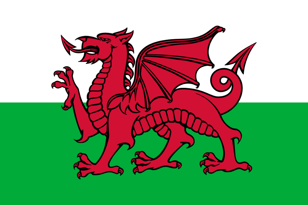 The flag of Wales