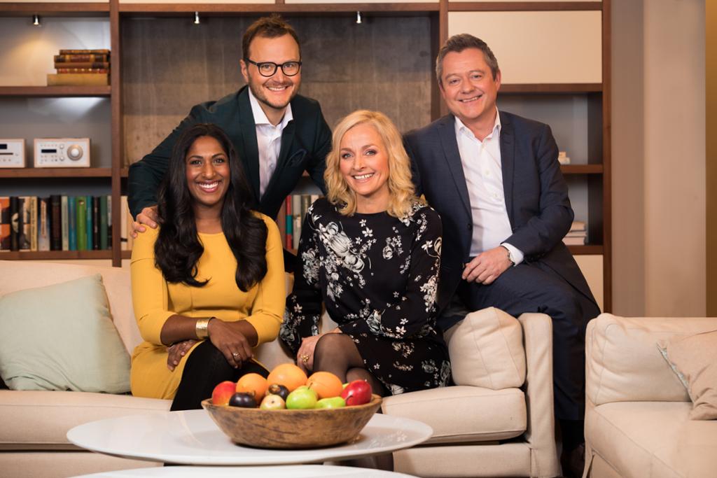 Programlederne i God Morgen Norge. Foto.