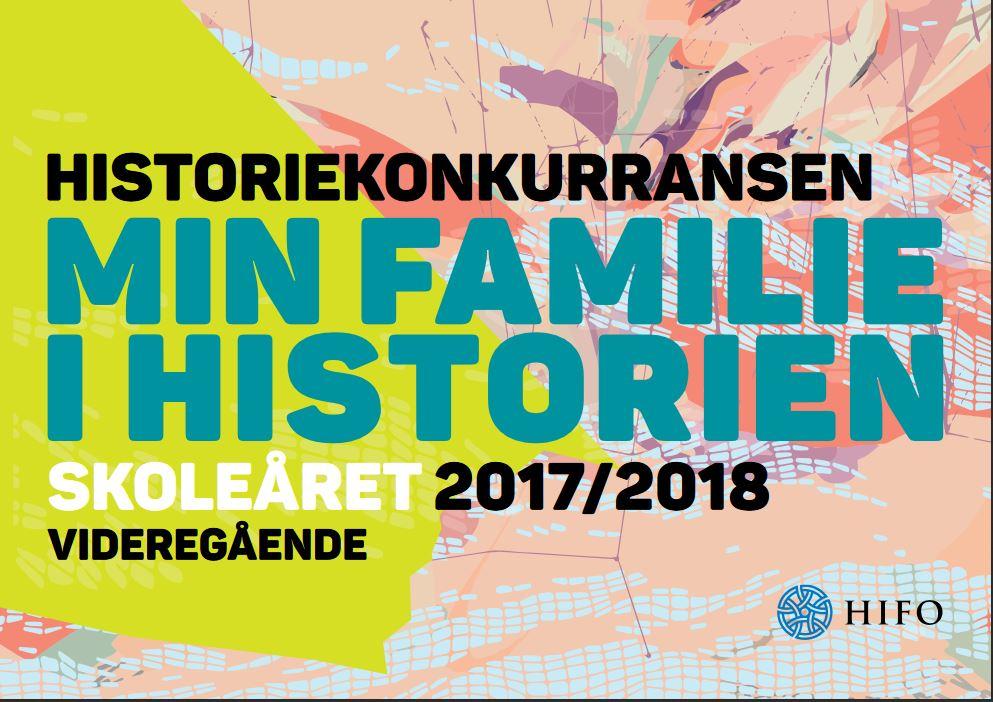 Historiekonkurransen Min familie i historien. Logo.
