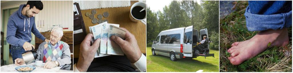 To kvinner sitter og prater ved bordet. Foto.
