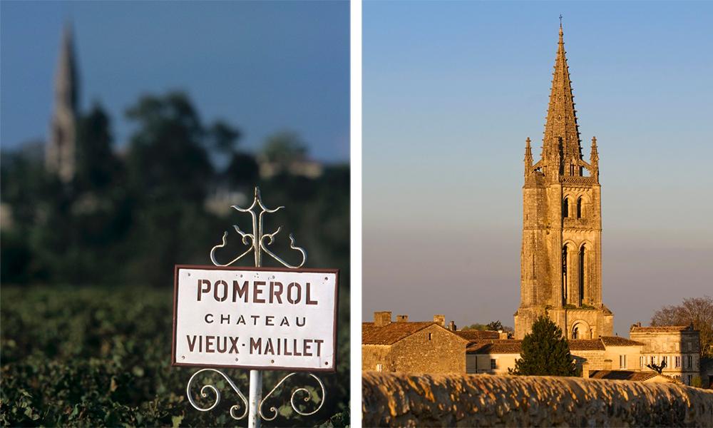 Kollasj: Pomerol og St. Emilion