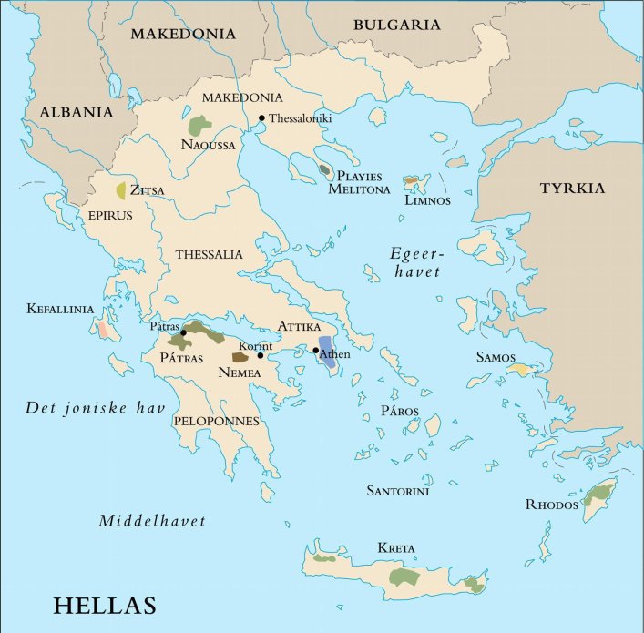 kart over landene rundt middelhavet Kokk Og Servitorfag Vg2 Det Ostlige Middelhavet Ndla kart over landene rundt middelhavet