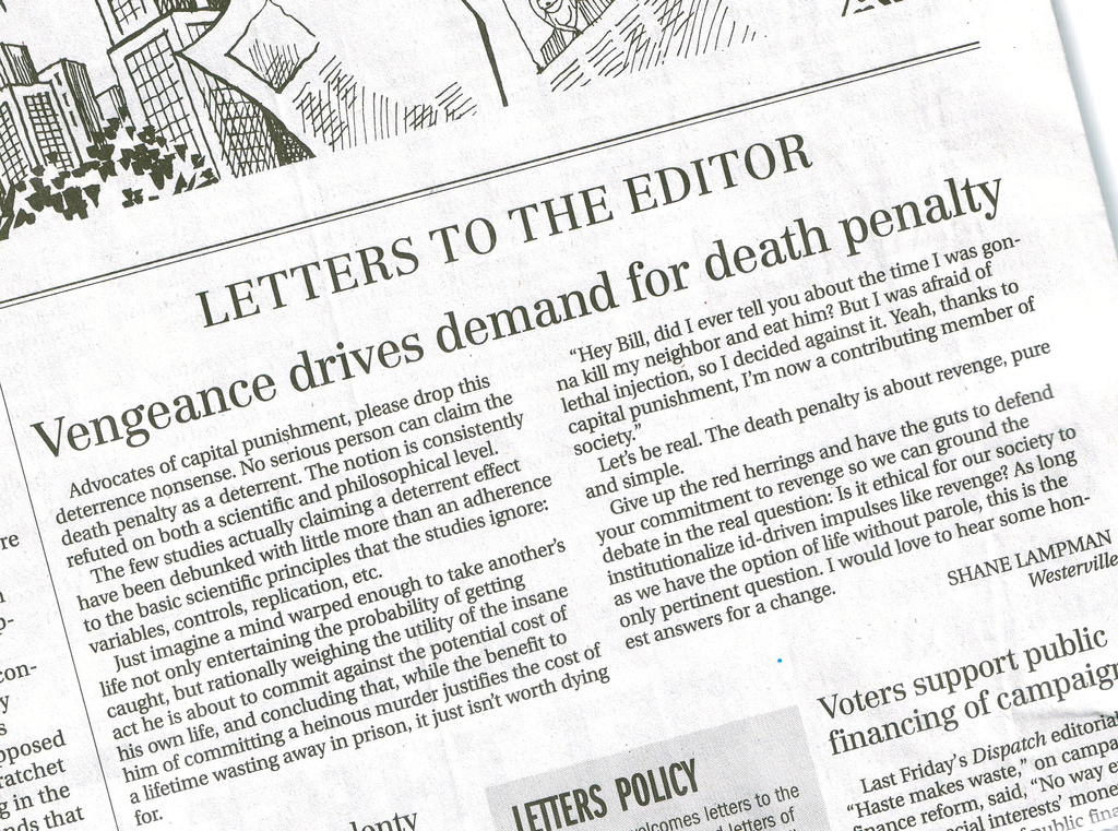 Letter to the editor