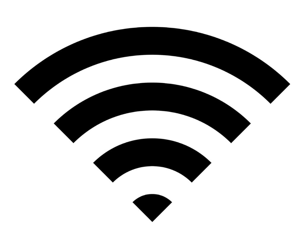 WiFi-symbol. Illustrasjon.