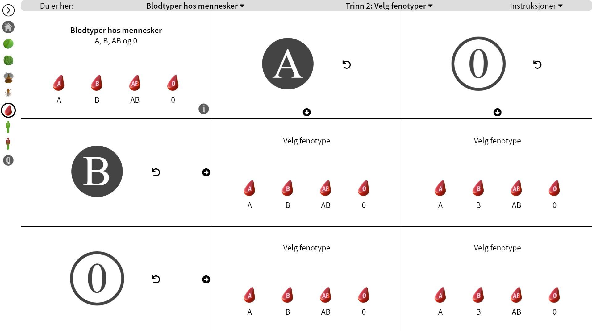 Forsøk Krysningsskjema (simulering) Naturfag NDLA