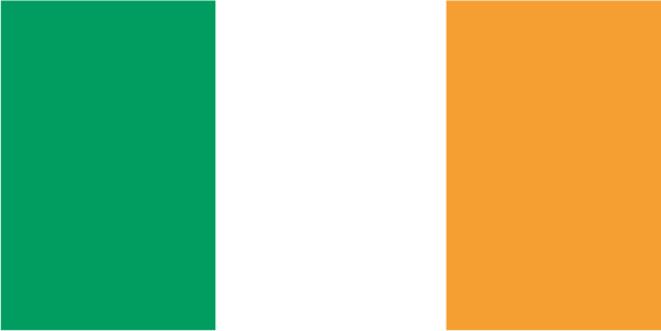 Republic of Ireland flag. Illustration.