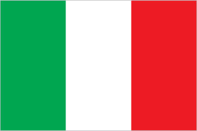 Italias flagg. Illustrasjon.