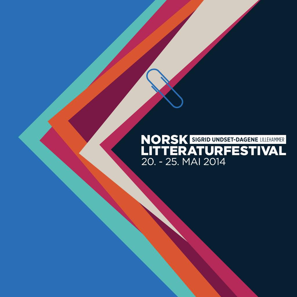 Forsiden til program for Norsk Litteraturfestival, 2014. Foto.