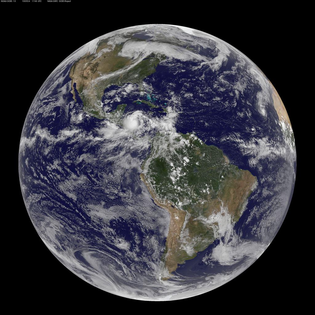 Jordkloden sett fra verdensrommet. Foto.