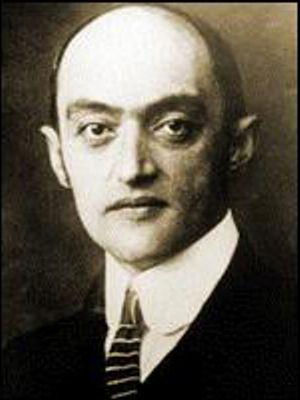 Portrett av økonomen Joseph Schumpeter. Foto.