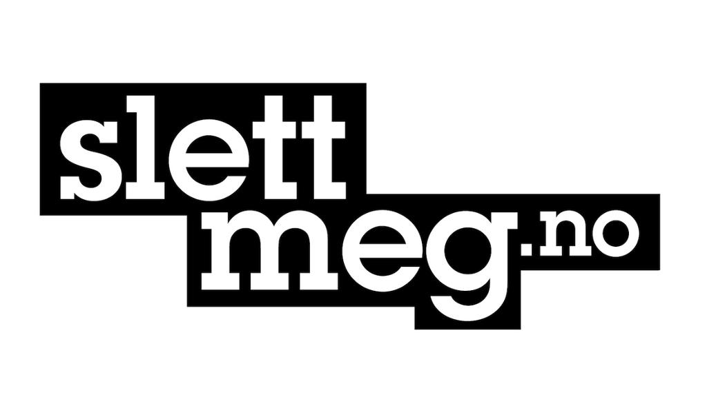 Logoen til Slettmeg.no. Illustrasjon.