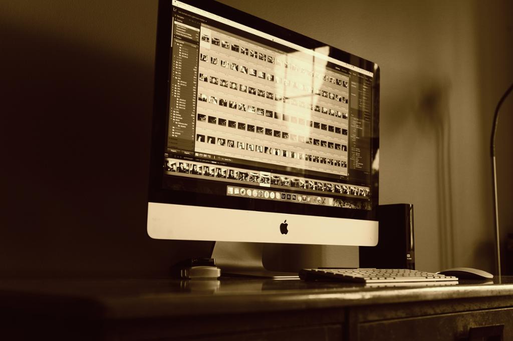 iMac med OSX. Foto.