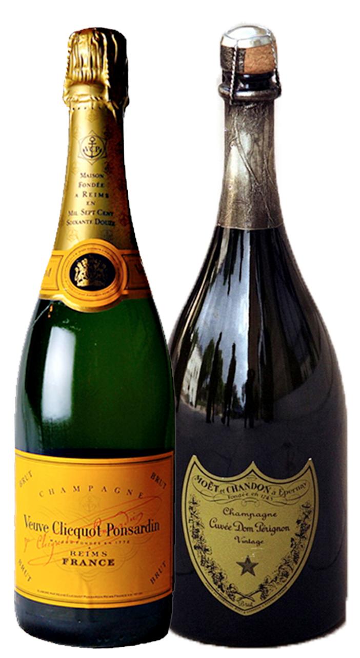 To flasker champagne. Foto.