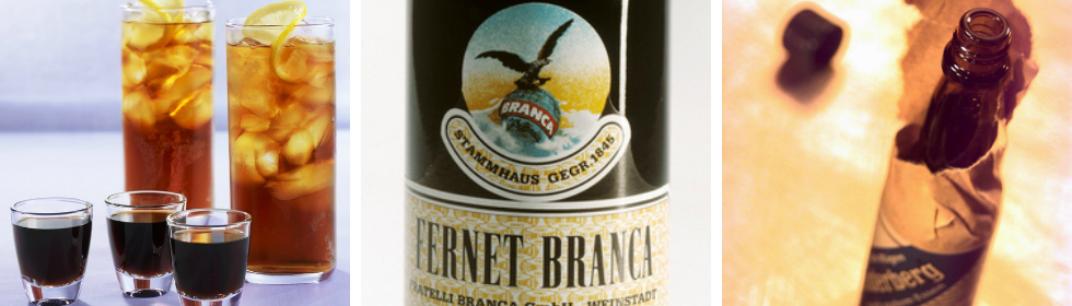Kollasj: Bitter brennevin