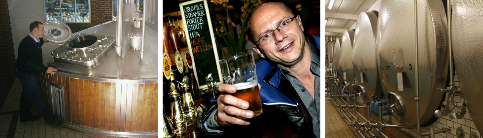 Diverse bilder fra ølbryggerier.