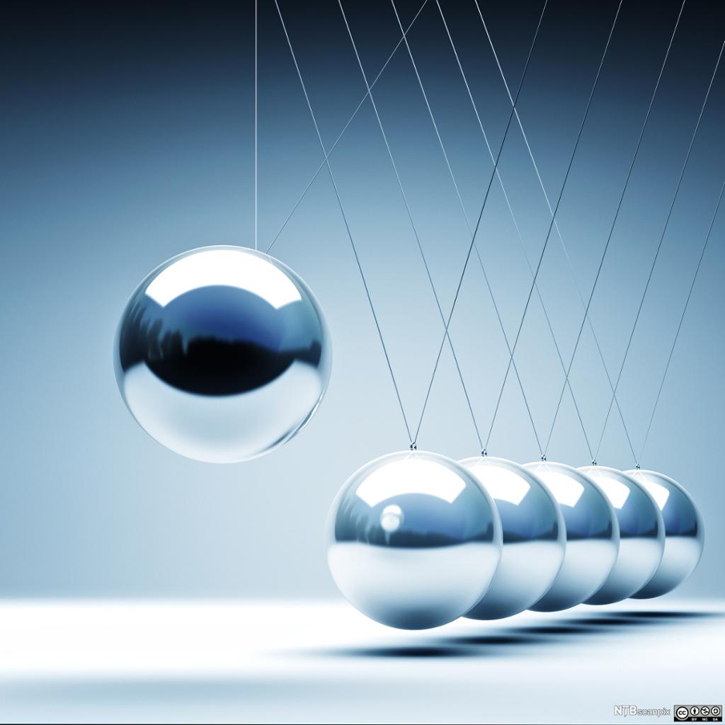 Illustration of Newton cradle